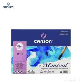 Canson Montval akvarelltomb hr 270g 12 lap torchon 24x32cm