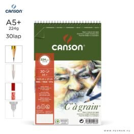 canson cagrain papir a5plus 30lap 224g rs finom