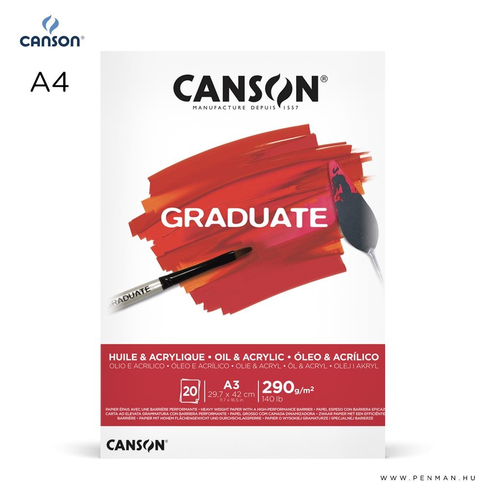 canson graduate oil acryl A4 001