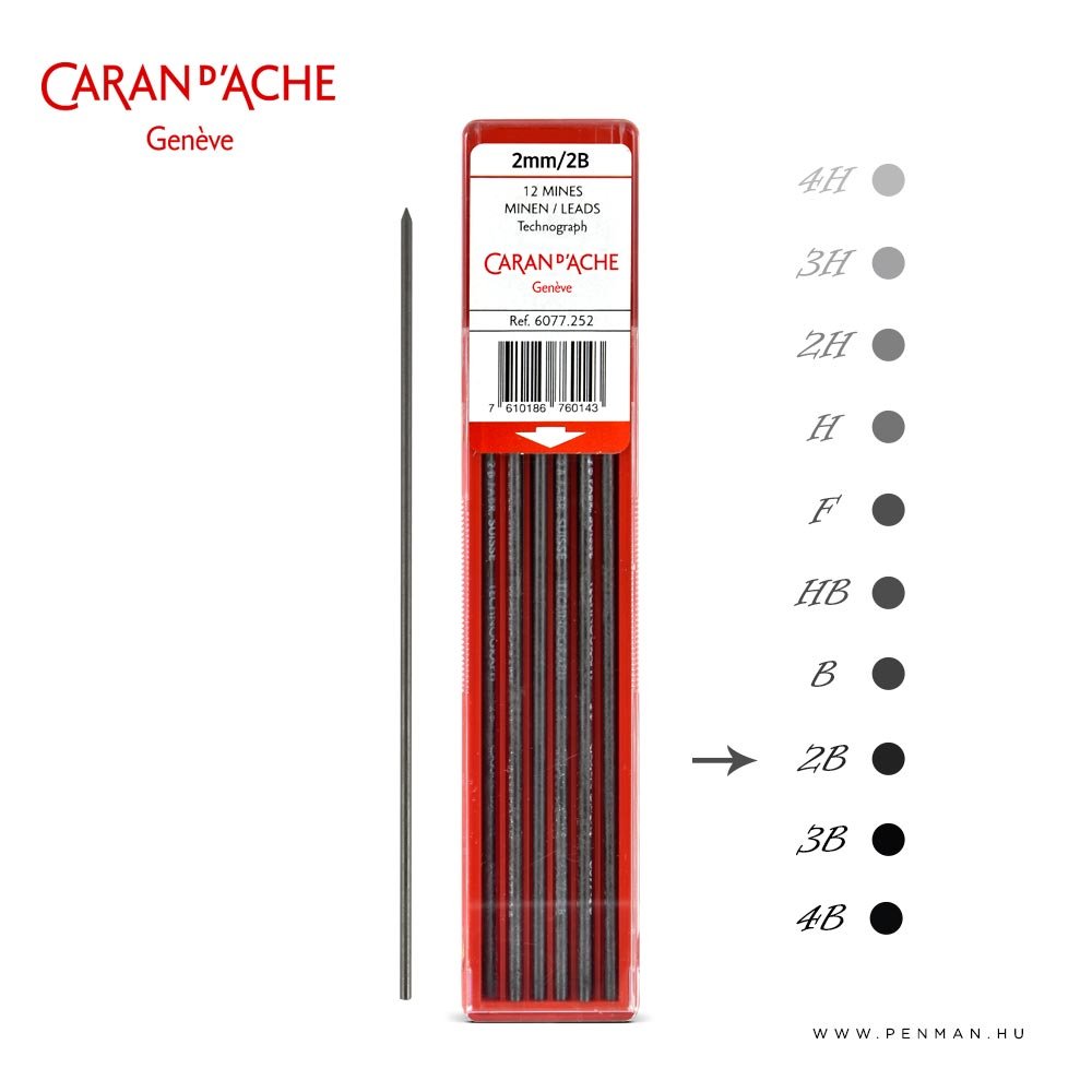 carandache 2mm lead 2b penman