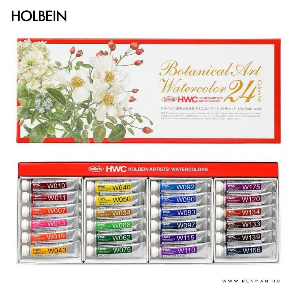 holbein akvarell 24db 5ml botanical set 001