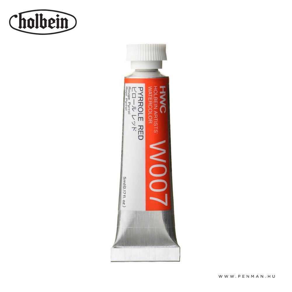 holbein akvarell 5ml pyrrole red 001