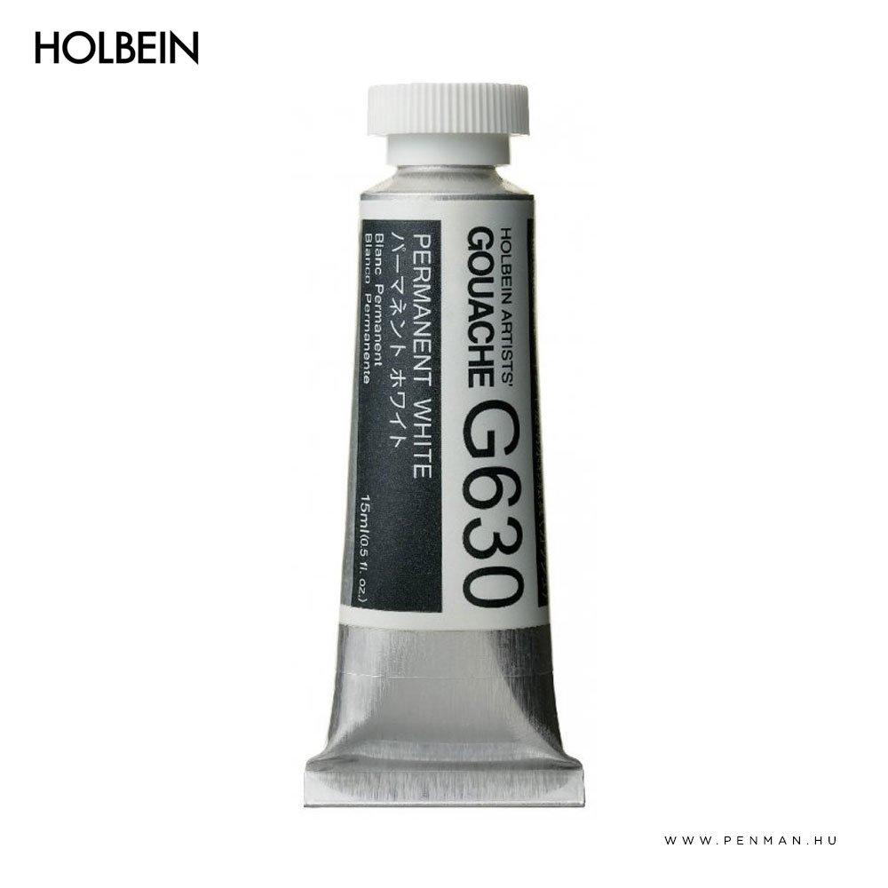 holbein gouache permament white 15ml 001