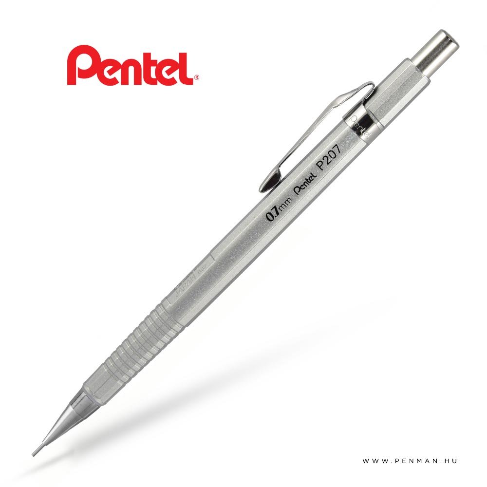pentel p207 07 silver penman