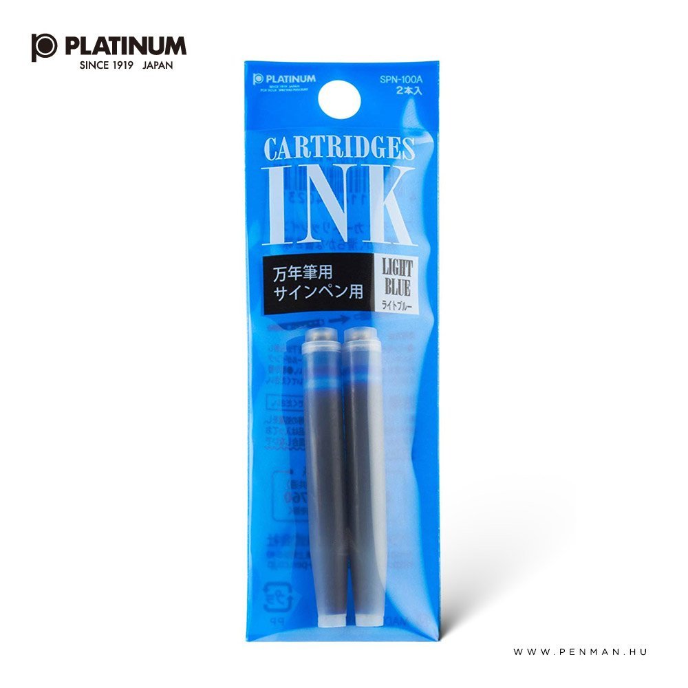 platinum tintapatron light blue penman