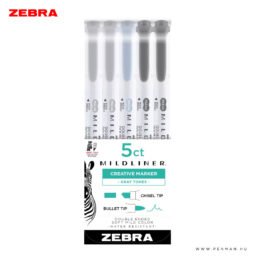 zebra mildliner grey tones 5db 001