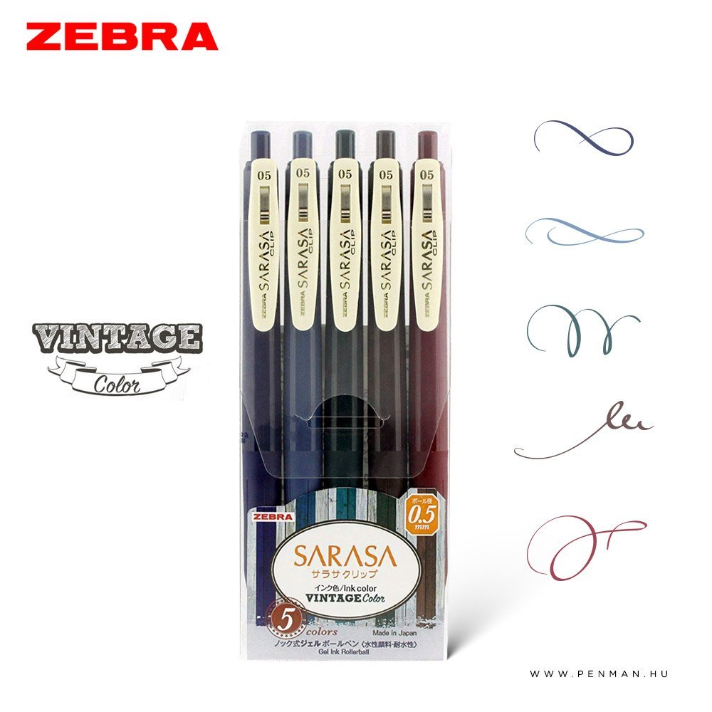 zebra sarasa 05 vintage 5set 001