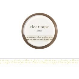 Clear Tape washi szalag vintage keziras 001