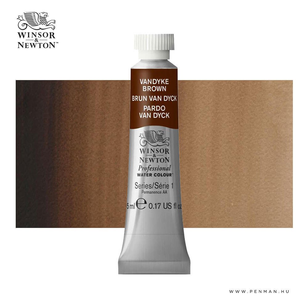winsor newton professional akvarell 5ml vandyke brown 001