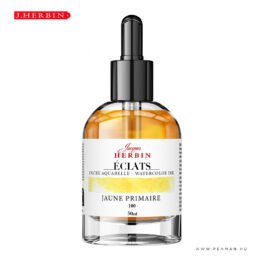 Jacques Herbin akvarell tinta janune primaire 50ml 001