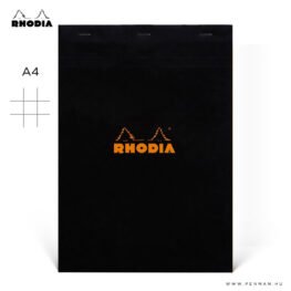 rhodia A4 negyzethalos fekete 001