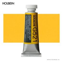 holbein gouache 15ml 521 permanent yellow deep 001