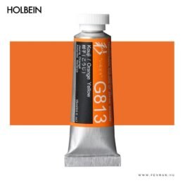 holbein gouache 15ml 813 orange yellow 001