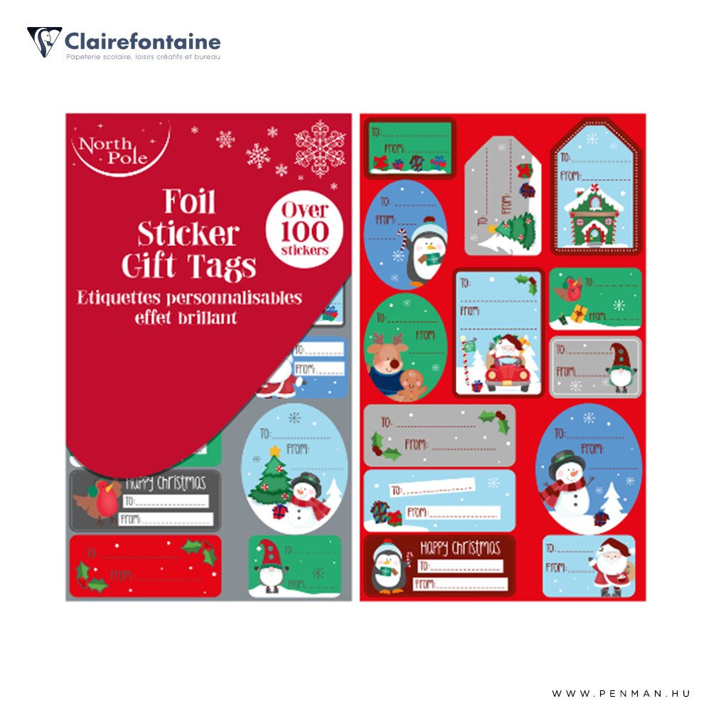 clairefontaine karacsonyi kiserokartya matrica B 001