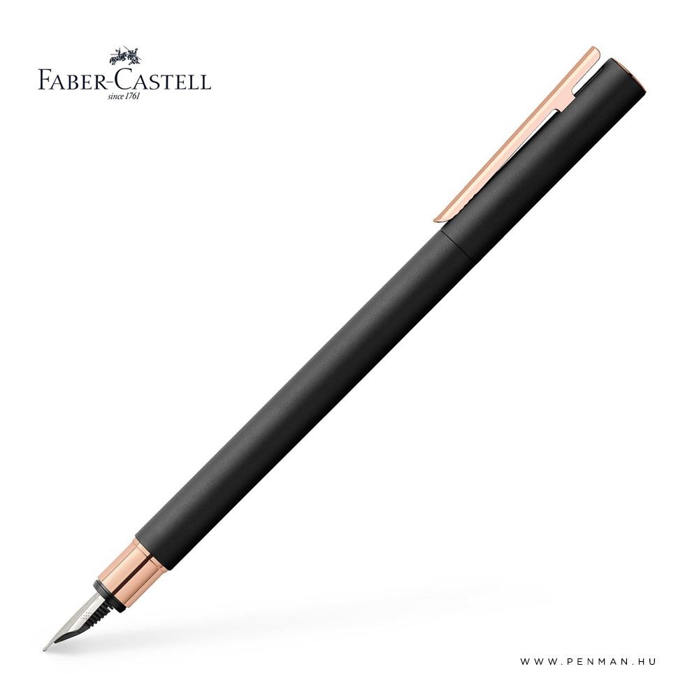 faber castell toltotoll neo slim alu EF black rosegold 001