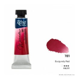 rosa gallery akvarell tubus 10ml burgundy red 781