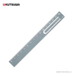 kutsuwa 15cm alu vonalzo ezust 001
