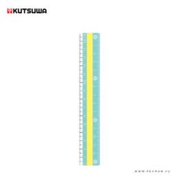 kutsuwa vonalzo 16cm zold sarga 001