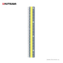 kutsuwa vonalzo 18cm szurke sarga 001