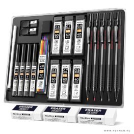 NICPRO mechanikus ceruzakészlet fekete 5db