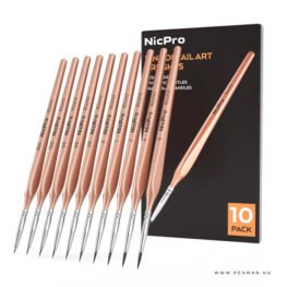 nicpro 10 darabos finom reszletezo ecsetkeszlet 001