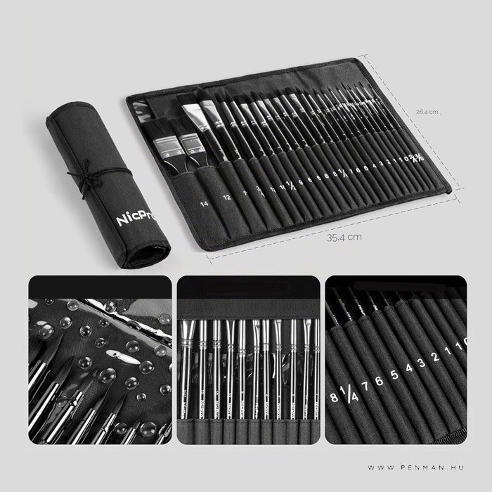 nicpro 24 darabos akvarellecset keszlet 002