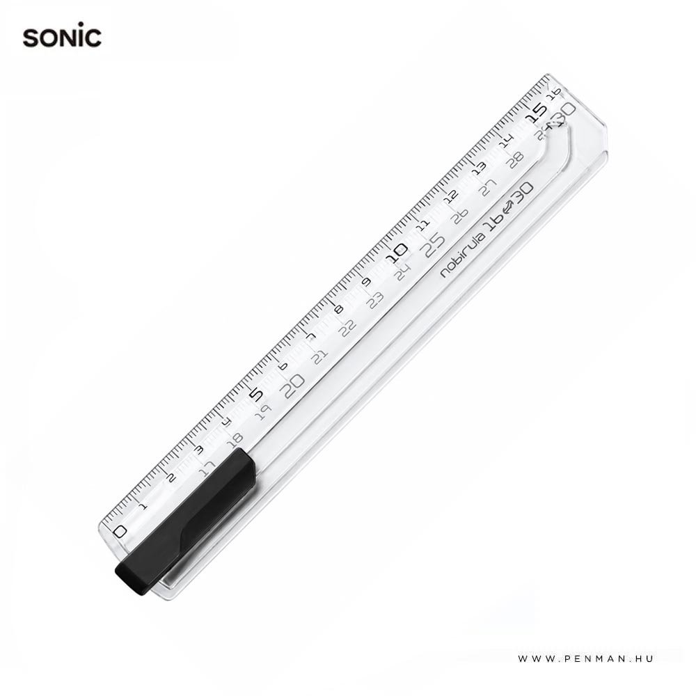 Sonic széthúzható vonalzó átlátszó – fehér 16-30cm