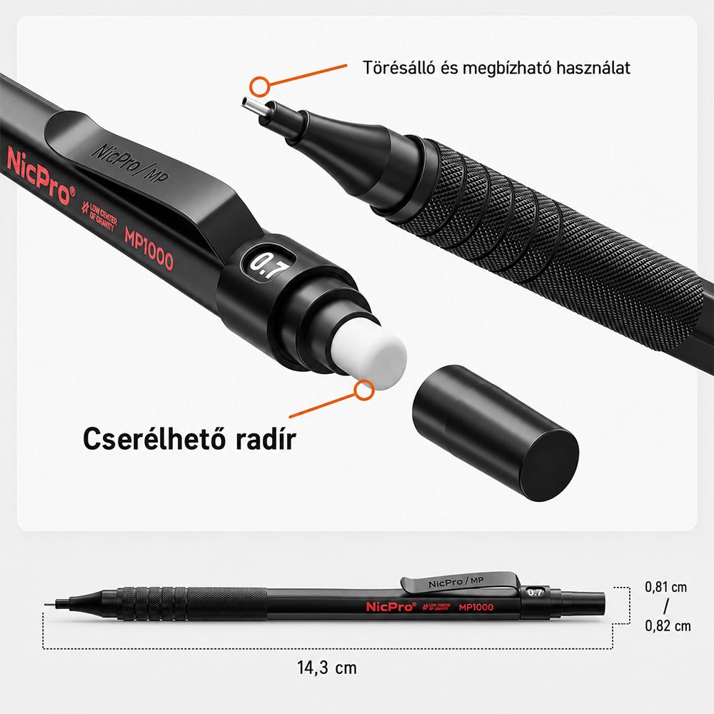 Nicpro mechanikus ceruza keszlet MG476 002