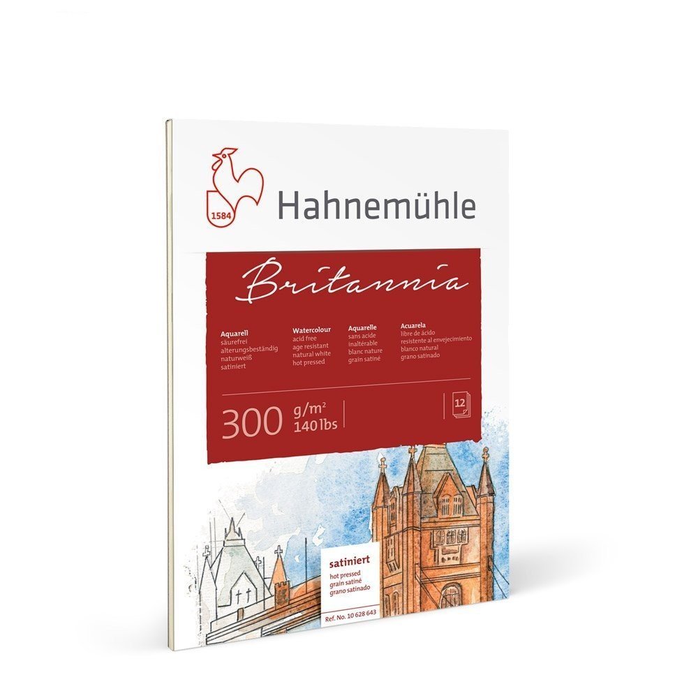 hahnemuhle britannia szaten blokk 300g hp 24x32 rr